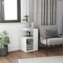 Weißer Beistelltisch aus Sperrholz, 36 x 30 x 56 cm von vidaXL, Seitentische - Ref: Foro24-802993, Preis: 28,54 €, Rabatt: %