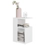 Weißer Beistelltisch aus Sperrholz, 36 x 30 x 56 cm von vidaXL, Seitentische - Ref: Foro24-802993, Preis: 28,54 €, Rabatt: %