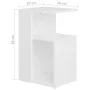 White plywood side table 36x30x56 cm by vidaXL, Side tables - Ref: Foro24-802993, Price: 28,96 €, Discount: %