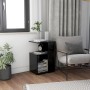 Black plywood side table 36x30x56 cm by vidaXL, Side tables - Ref: Foro24-802994, Price: 29,73 €, Discount: %