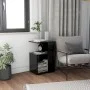 Black plywood side table 36x30x56 cm by vidaXL, Side tables - Ref: Foro24-802994, Price: 29,46 €, Discount: %