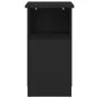 Black plywood side table 36x30x56 cm by vidaXL, Side tables - Ref: Foro24-802994, Price: 29,46 €, Discount: %