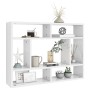 Wandregal aus glänzend weißem Sperrholz, 75 x 16 x 55 cm von vidaXL, Regale und Regale - Ref: Foro24-803008, Preis: 37,93 €, ...
