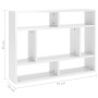 Wandregal aus glänzend weißem Sperrholz, 75 x 16 x 55 cm von vidaXL, Regale und Regale - Ref: Foro24-803008, Preis: 37,93 €, ...