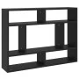 Schwarzes Wandregal aus Sperrholz, 75 x 16 x 55 cm von vidaXL, Regale und Regale - Ref: Foro24-803003, Preis: 35,38 €, Rabatt: %