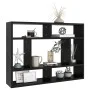 Schwarzes Wandregal aus Sperrholz, 75 x 16 x 55 cm von vidaXL, Regale und Regale - Ref: Foro24-803003, Preis: 35,38 €, Rabatt: %