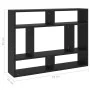 Schwarzes Wandregal aus Sperrholz, 75 x 16 x 55 cm von vidaXL, Regale und Regale - Ref: Foro24-803003, Preis: 35,38 €, Rabatt: %