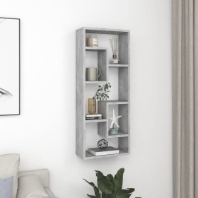 Wandregal aus betongrauem Sperrholz, 36 x 16 x 90 cm von vidaXL, Regale und Regale - Ref: Foro24-803015, Preis: 33,66 €, Raba...