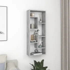 Wandregal aus betongrauem Sperrholz, 36 x 16 x 90 cm von vidaXL, Regale und Regale - Ref: Foro24-803015, Preis: 33,13 €, Raba...