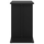 Mesa auxiliar de madera contrachapada negro 50x30x50 cm