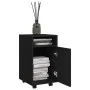 Zusatzgarderobe mit schwarzen Sperrholzrädern 33x38x60 cm von vidaXL, Schließfächer und Lagerschränke - Ref: Foro24-803048, P...