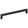 Tiradores para armarios 5 uds acero inoxidable negro 224 mm