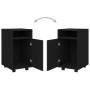 Armario auxiliar ruedas madera contrachapada negro 33x38x60 cm de vidaXL, Taquillas y armarios de almacenamiento - Ref: Foro2...