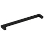 Tiradores para armarios 5 uds acero inoxidable negro 224 mm