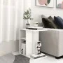 Mesa auxiliar de madera contrachapada blanco 50x30x50 cm de vidaXL, Mesas auxiliares - Ref: Foro24-803020, Precio: 28,17 €, D...