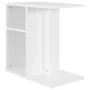 Mesa auxiliar de madera contrachapada blanco 50x30x50 cm de vidaXL, Mesas auxiliares - Ref: Foro24-803020, Precio: 28,17 €, D...