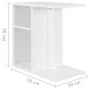 Mesa auxiliar de madera contrachapada blanco 50x30x50 cm de vidaXL, Mesas auxiliares - Ref: Foro24-803020, Precio: 28,17 €, D...