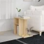 Oak-colored plywood side table 50x30x50 cm by vidaXL, Side tables - Ref: Foro24-803023, Price: 30,08 €, Discount: %