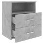 Bedside tables 2 units gray concrete 50x32x60 cm by vidaXL, Nightstands - Ref: Foro24-803281, Price: 102,75 €, Discount: %
