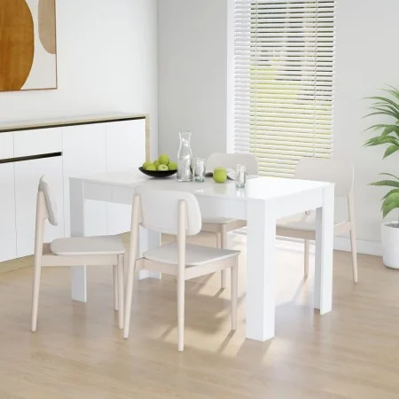 Esstisch aus weißem Sperrholz, 140 x 74,5 x 76 cm von vidaXL, Küchen- und Esstische - Ref: Foro24-804202, Preis: 84,12 €, Rab...