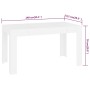 Esstisch aus weißem Sperrholz, 140 x 74,5 x 76 cm von vidaXL, Küchen- und Esstische - Ref: Foro24-804202, Preis: 89,76 €, Rab...