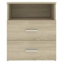 Nightstands 2 units Sonoma oak 50x32x60 cm by vidaXL, Nightstands - Ref: Foro24-803279, Price: 99,04 €, Discount: %