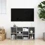 Banco zapatero madera contrachapada gris hormigón 103x30x54,5cm de vidaXL, Zapateros y organizadores de calzado - Ref: Foro24...