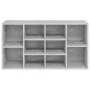 Banco zapatero madera contrachapada gris hormigón 103x30x54,5cm de vidaXL, Zapateros y organizadores de calzado - Ref: Foro24...