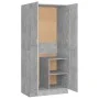 Concrete gray plywood cabinet 82.5x51.5x180 cm by vidaXL, Wardrobes - Ref: Foro24-803438, Price: 157,78 €, Discount: %