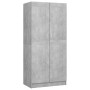 Betongrauer Sperrholzschrank 82,5 x 51,5 x 180 cm von vidaXL, Kleiderschränke - Ref: Foro24-803438, Preis: 139,69 €, Rabatt: %