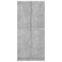 Betongrauer Sperrholzschrank 82,5 x 51,5 x 180 cm von vidaXL, Kleiderschränke - Ref: Foro24-803438, Preis: 139,69 €, Rabatt: %