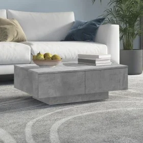 Concrete gray engineered wood coffee table 90x60x31 cm by vidaXL, Coffee table - Ref: Foro24-804179, Price: 92,64 €, Discount: %