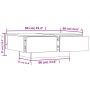 Concrete gray engineered wood coffee table 90x60x31 cm by vidaXL, Coffee table - Ref: Foro24-804179, Price: 97,38 €, Discount: %