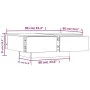 Concrete gray engineered wood coffee table 90x60x31 cm by vidaXL, Coffee table - Ref: Foro24-804179, Price: 92,64 €, Discount: %