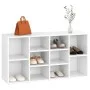 White plywood shoe bench 103x30x54.5 cm by vidaXL, Shoe racks and shoe organizers - Ref: Foro24-803290, Price: 56,91 €, Disco...
