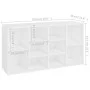 White plywood shoe bench 103x30x54.5 cm by vidaXL, Shoe racks and shoe organizers - Ref: Foro24-803290, Price: 56,91 €, Disco...