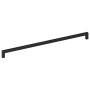 Tiradores para armarios 5 uds acero inoxidable negro 480 mm