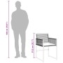 Set de comedor de jardín 9 pzas y cojines ratán sintético negro