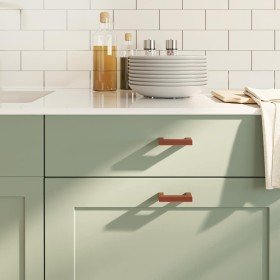 Tiradores para armarios 10 uds acero inoxidable bronce 64 mm