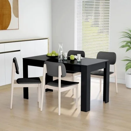 Mesa de comedor de madera contrachapada negro 140x74,5x76 cm by vidaXL, Kitchen and dining tables - Ref: Foro24-804203, Price...