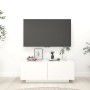 Mueble de TV madera contrachapada blanco brillo 100x35x40 cm de vidaXL, Muebles TV - Ref: Foro24-804442, Precio: 98,80 €, Des...