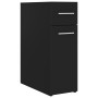 Armario de boticario madera contrachapada negro 20x45,5x60 cm de vidaXL, Taquillas y armarios de almacenamiento - Ref: Foro24...