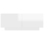 Mueble de TV madera contrachapada blanco brillo 100x35x40 cm de vidaXL, Muebles TV - Ref: Foro24-804442, Precio: 98,80 €, Des...