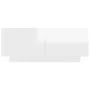 Mueble de TV madera contrachapada blanco brillo 100x35x40 cm de vidaXL, Muebles TV - Ref: Foro24-804442, Precio: 96,84 €, Des...