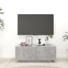 Mueble para TV contrachapada gris hormigón 100x35x40 cm by vidaXL, TV Furniture - Ref: Foro24-804440, Price: 53,45 €, Discoun...