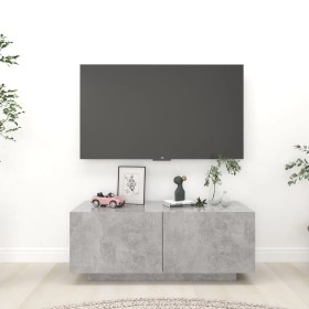 Mueble para TV contrachapada gris hormigón 100x35x40 cm de vidaXL, Muebles TV - Ref: Foro24-804440, Precio: 54,66 €, Descuent...