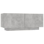 TV-Möbel aus grauem Beton-Sperrholz 100x35x40 cm von vidaXL, TV-Möbel - Ref: Foro24-804440, Preis: 54,66 €, Rabatt: %
