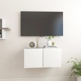 Weiße hängende TV-Möbel 60x30x30 cm von vidaXL, TV-Möbel - Ref: Foro24-804508, Preis: 37,61 €, Rabatt: %