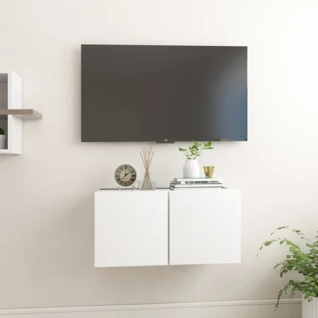 Weiße hängende TV-Möbel 60x30x30 cm von vidaXL, TV-Möbel - Ref: Foro24-804508, Preis: 37,05 €, Rabatt: %