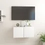Weiße hängende TV-Möbel 60x30x30 cm von vidaXL, TV-Möbel - Ref: Foro24-804508, Preis: 37,05 €, Rabatt: %